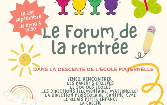FORUM DE RENTREE