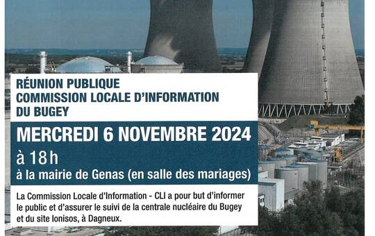 Réunion publique de la centrale nucléaire du Bugey